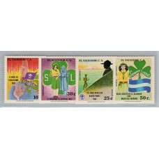 EL SALVADOR  SERIE COMPLETA DE ESTAMPILLAS NUEVA MINT  BOY SCOUTS